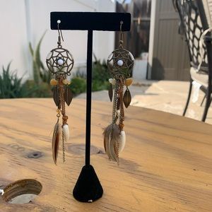 Dream catcher native earrings